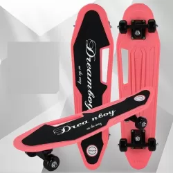 Four Wheel Fish Skateboard For Beginners Children Teenagers Banana Pedal Board Road Travel Single Climbing Skateboard