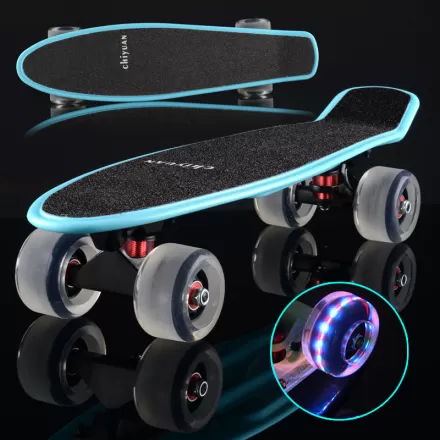 High Grade Vitality Board 6 Years Old Two Wheel Beginner Children Teenager Swing Dragon Twisting Skateboard Scooter With Flash Wheel