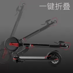 Customized OEM Lightweight Power Assisted Electric Scooter Folding Aluminum Alloy Adult Pedal Scooter