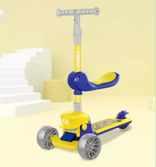 Children 1-2-3-6 years Slide 3 In 1 Children Slippery Scooter With Seat