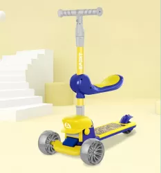 Children 1-2-3-6 years Slide 3 In 1 Children Slippery Scooter With Seat