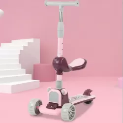 Children 1-2-3-6 years Slide 3 In 1 Children Slippery Scooter With Seat
