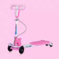 Frog Style Children Scooter Foldable Scooter For 3-6-12 Years Old Scissor Four Flash Wheel Scooter