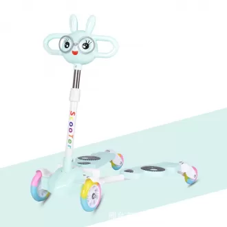 Children Frog Baby Scooter With Double Pedal Scissor Kick Scooter With Four Flash Wheel