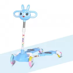 Children Frog Baby Scooter With Double Pedal Scissor Kick Scooter With Four Flash Wheel