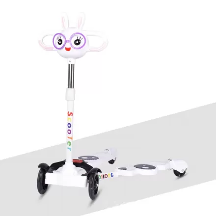 Children Frog Baby Scooter With Double Pedal Scissor Kick Scooter With Four Flash Wheel