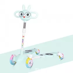 Children Frog Baby Scooter With Double Pedal Scissor Kick Scooter With Four Flash Wheel