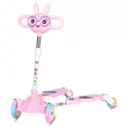 Children Frog Baby Scooter With Double Pedal Scissor Kick Scooter With Four Flash Wheel