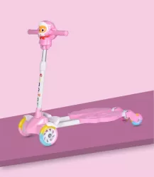 Children Frog Kick Scooter 3-12 Years Old Beginner Baby Two Feet Four Wheel Sliding Paddling Scooter