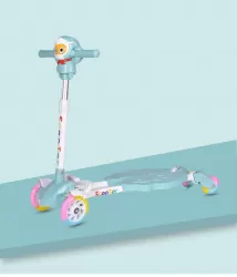 Children Frog Kick Scooter 3-12 Years Old Beginner Baby Two Feet Four Wheel Sliding Paddling Scooter