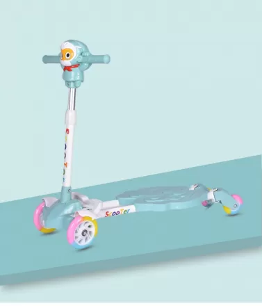 Children Frog Kick Scooter 3-12 Years Old Beginner Baby Two Feet Four Wheel Sliding Paddling Scooter