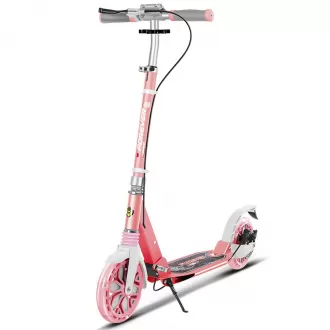 Pedelec Pink Factory Direct Adult Two Wheel Scooter With HandBrake Foldable Aluminum Alloy Disc Brake Scooter