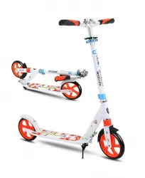 Easy Folding Mechanism Lightweight Two Wheel Aluminum Alloy Foldable 200mm Large Wheel Option Color Kick Scooter Foreign Trade