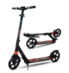 Easy Folding Mechanism Lightweight Two Wheel Aluminum Alloy Foldable 200mm Large Wheel Option Color Kick Scooter Foreign Trade