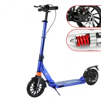 Two Wheel Large Wheel Shock Absorption One Button Foldable Adult Kick Scooter