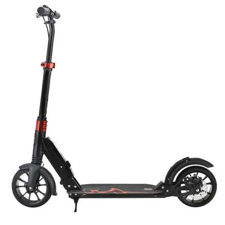 Processing Custom Logo Two Wheel Aluminum Alloy Wide Deck Foldable Adult Scooter