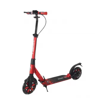 Large Two Wheels Adult Kick Scooter With Flash Wheel Aluminum Alloy Foldable Portable Scooter With HandBrake