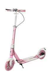 Large Two Wheels Adult Kick Scooter With Flash Wheel Aluminum Alloy Foldable Portable Scooter With HandBrake