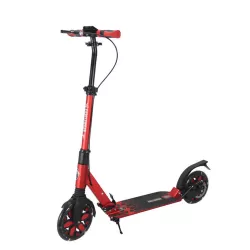 Large Two Wheels Adult Kick Scooter With Flash Wheel Aluminum Alloy Foldable Portable Scooter With HandBrake