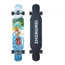 Longboard Skateboard Four Wheel Adult Street Brush Beginner Professional Dance Board Youth Scooter