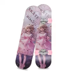 Children's beginner Four Wheel Double Climbing Road Skateboard With Flash Wheels For Teenagers