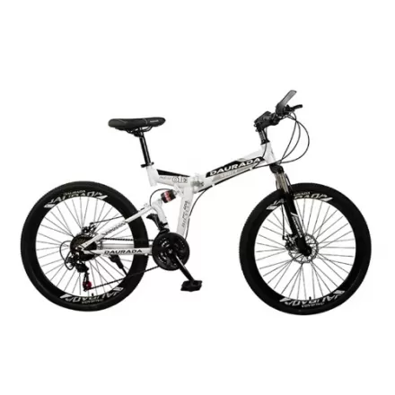 26 Inch Folding Mountain Bike With Double Disc Brakes Variable Speed Off Road Bike For Adults