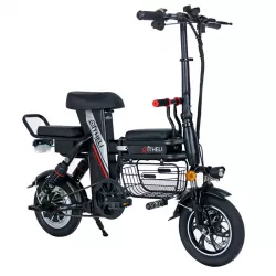 Mini Adult Lightweight  Two Wheel Mountain Hike Power Assist Folding Electric Vehicle Bicycle With Integrated Wheel Hidden Battery
