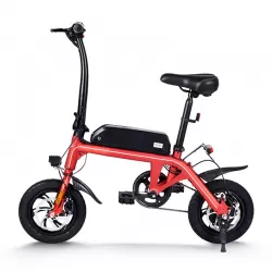 Excellent quality Mini Adult Lightweight  Two Wheel Mountain Hike Power Assist Folding Electric Vehicle Bicycle With Integrated Wheel Hidden Battery