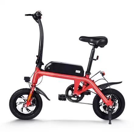 Excellent quality Mini Adult Lightweight  Two Wheel Mountain Hike Power Assist Folding Electric Vehicle Bicycle With Integrated Wheel Hidden Battery