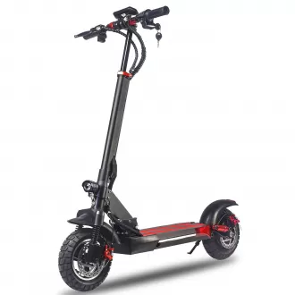 10 Inch Single Drive Adult Foldable Electric Scooter Aluminum Alloy Frame 48V 350W Front And Rear Double Shock Absorber Scooter