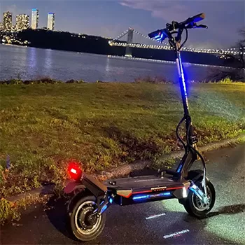 Pedelec Electric Scooter Reputable Front Suspensions Provide A Smooth Ride Over Road Bumps