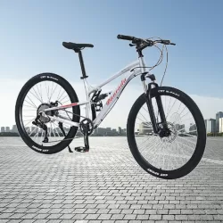 Aluminum Alloy Soft Tail Double Shock Absorption 10 Speed Bicycle Off Road Mountain Bike
