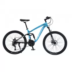 Wholesale 26 Inch 27 Speed Carbon Steel Double Disc Brake Off Road Variable Speed Double Shock Absorption Mountain Bike