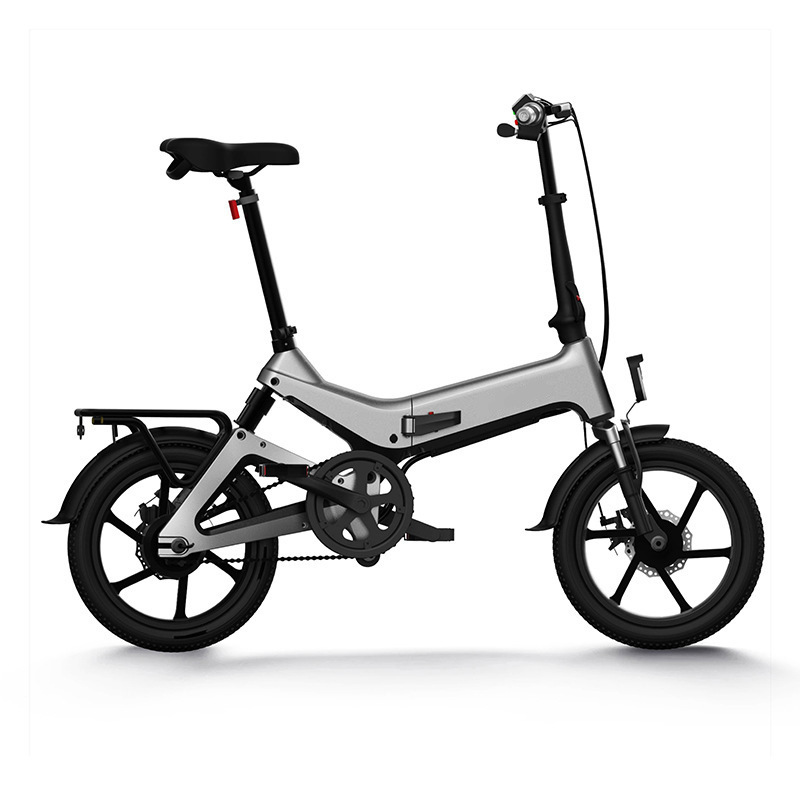 Battery Folding Electric Bicycle 16 Inch Scooter Power Assist Electric Motorcycle Electric Vehicle