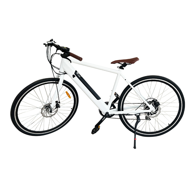 Aluminum Alloy Electric Bicycle Power Assisted Anti Slip Double Disc Brake Finger Shift Electric Mountain Bike With Large Capacity Battery