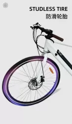 Aluminum Alloy Electric Bicycle Power Assisted Anti Slip Double Disc Brake Finger Shift Electric Mountain Bike With Large Capacity Battery