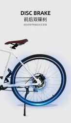 Aluminum Alloy Electric Bicycle Power Assisted Anti Slip Double Disc Brake Finger Shift Electric Mountain Bike With Large Capacity Battery