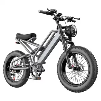 20 Inch Anti Skid Electric Bicycle For Adults Power Assist Off Road Mountain Bike With Lithium Battery For Shock Absorption