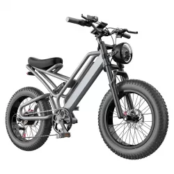 20 Inch Anti Skid Electric Bicycle For Adults Power Assist Off Road Mountain Bike With Lithium Battery For Shock Absorption