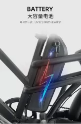 Shock Absorption Anti Slip Power Assist Electric Bicycle 250W Off Road Vehicle Smart Mountain Bike Aluminum Alloy Snowmobile Lithium Battery