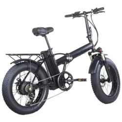 20 Inch Lithium Battery Foldable 4.0 Wide Tire Snow Beach Electric Travel Bicycle