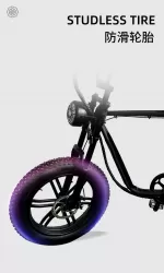 Aluminum Alloy Power Assist Electric Bicycle Disassembly Pedal Shock Absorption Front Fork Portable Off Road Mountain Bike Lithium Battery Motor