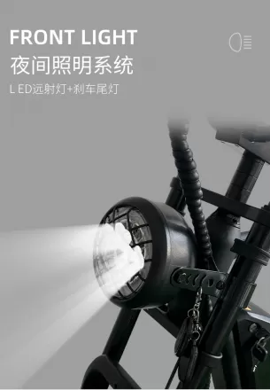 Aluminum Alloy Power Assist Electric Bicycle Disassembly Pedal Shock Absorption Front Fork Portable Off Road Mountain Bike Lithium Battery Motor