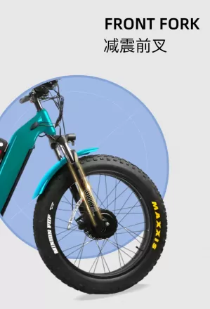 Aluminum Alloy Electric Bicycle Large Capacity Battery With Instrument Shock Absorption Double Disc Brake Anti Skid Tire Mountain Bike