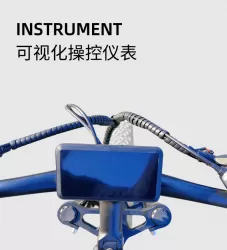 Portable Motor Snowmobile Electric Bike Aluminum Alloy Power Assist 750W Thumb Throttle Lithium Battery Bicycle