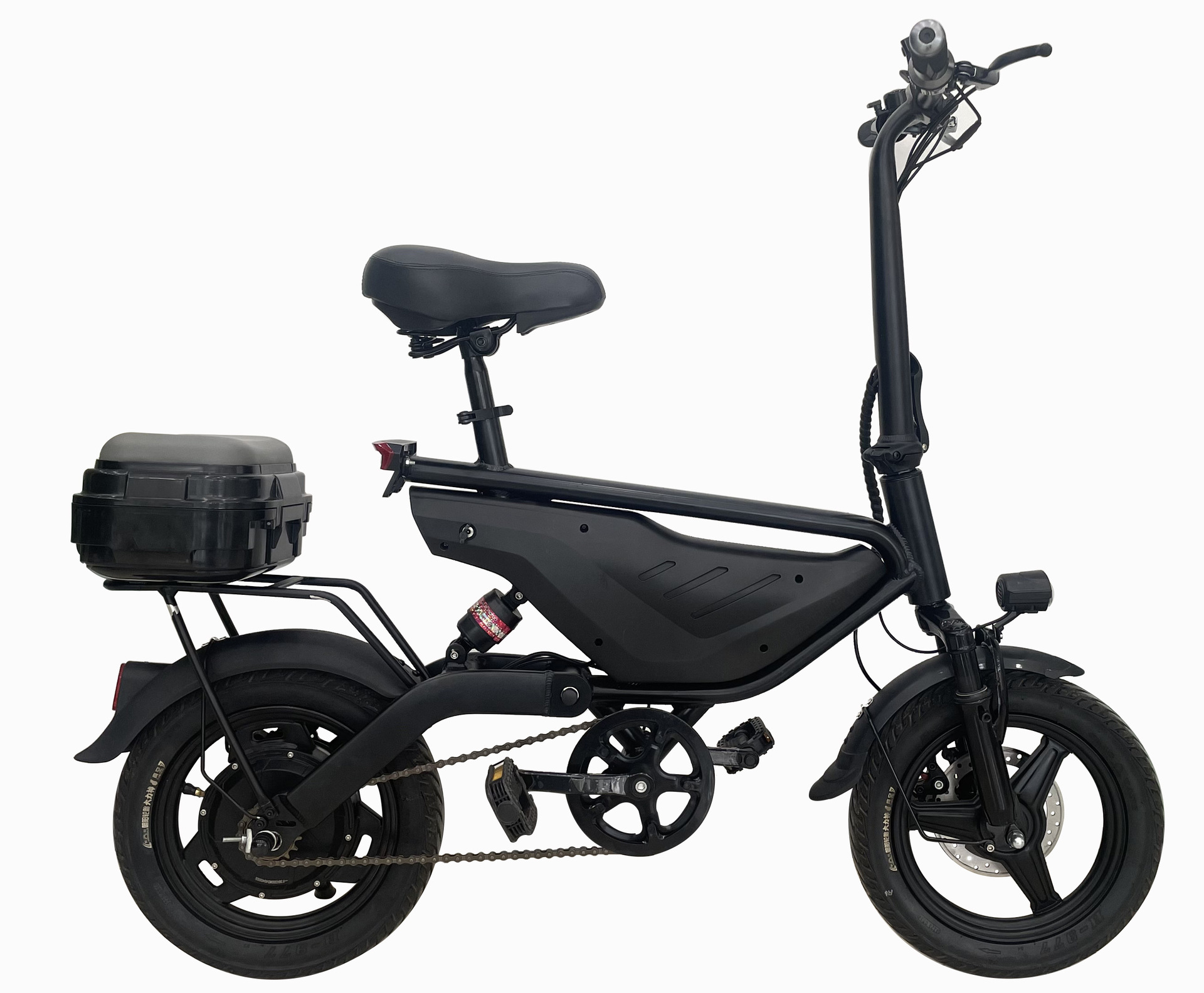 Double Mini Lightweight Wheel Shock Absorption Skateboard Pedal Folding Electric Bike Front And Rear Double Disc Brake Bicycle