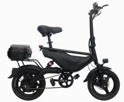 Double Mini Lightweight Wheel Shock Absorption Skateboard Pedal Folding Electric Bike Front And Rear Double Disc Brake Bicycle