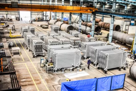 Industrial LNG Lin Cryogenic Vaporization Ambient Air Vaporizer for Ng Natural Gas Station