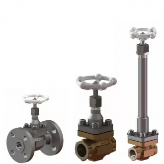 Cryogenic Straight Angle Y Pattern Bellows Seal Flange Manual Stainless Steel Cast Steel Stop Globe Valve
