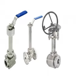Cryogenic 3 Piece Pn16 Pneumatic Control Actuator Motorized Flange 3 Way High Pressure Stainless Steel Industrial Cryogenic Lifting Check Valve Eccentric Semi Ball Valve